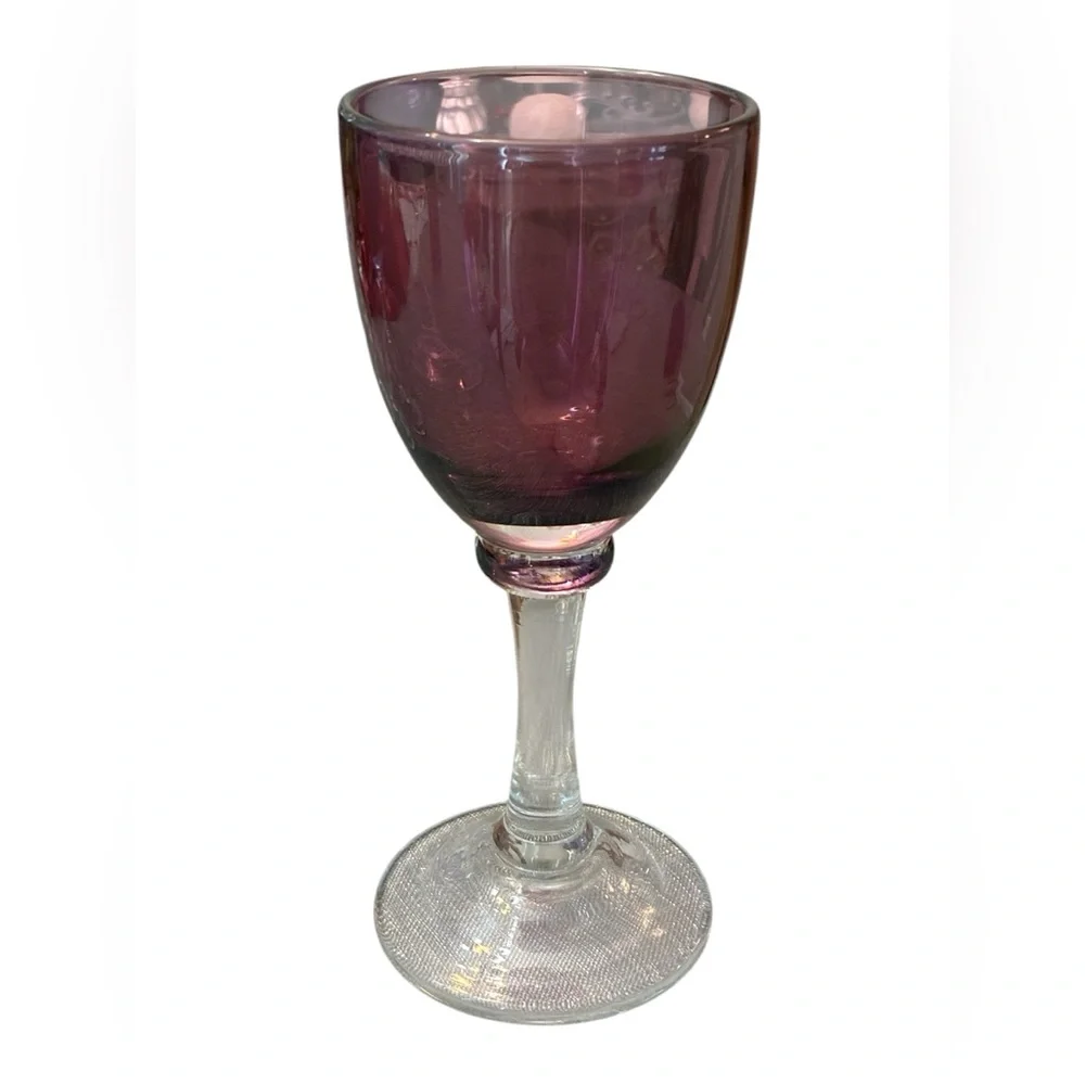 Crate and Barrel Colored Wine Goblets (Set of 8)